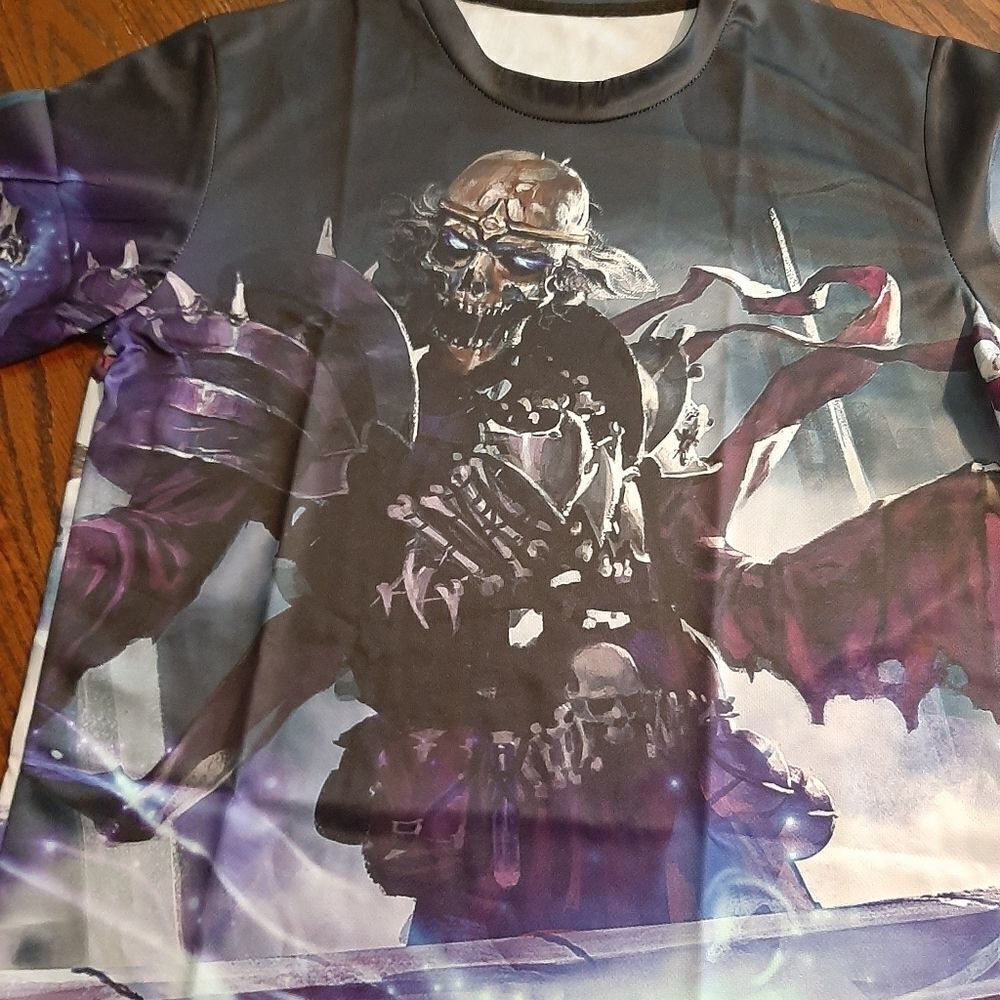 New Men'sย Small 3D Skull GraphicโSkeletonโRobotโShirt